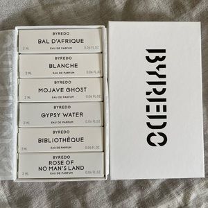 BYREDO Boxed Set 6 Boxed Samples GYPSY WATER BAL D’AFRIQUE BLANCHE MOJAVE GHOST